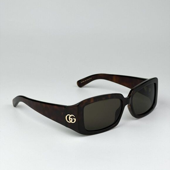 NEW Gucci GG1403S 002 Dark Havana Brown Unisex Rectangle Sunglasses GG 1403S main image 11